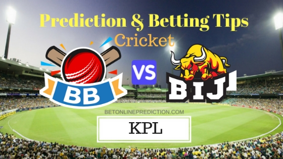 Bengaluru Blasters vs Bijapur Bulls Final T20 Prediction and Free Betting Tips 6th September 2018