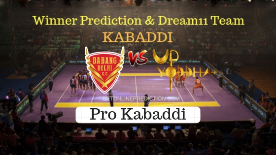 Dabang Delhi vs UP. Yoddha 37th Team, Team News, Winner Prediction 28th October 2018