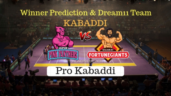 Jaipur Pink Panthers vs Gujarat FortuneGiants 45th Team, Team News, Winner Prediction 2nd November 2018