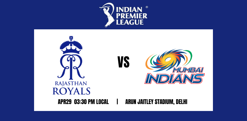 Rajasthan Royals vs Mumbai Indians 24th T20 IPL 2021
